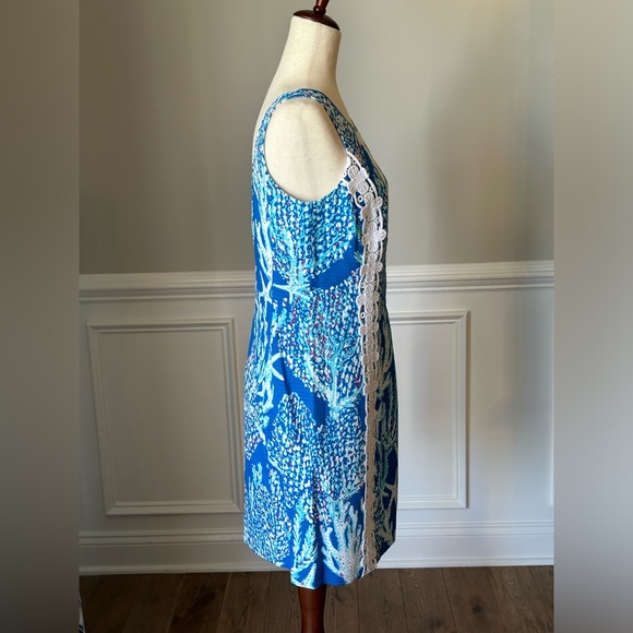 NEW Lilly Pulitzer Ember Shift Dress in Brewster Blue Good Reef size 8 - Picture 5 of 15